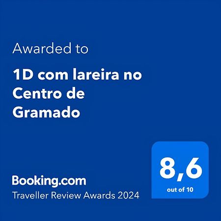 1D Com Lareira No Centro De Gramado Lägenhet Exteriör bild