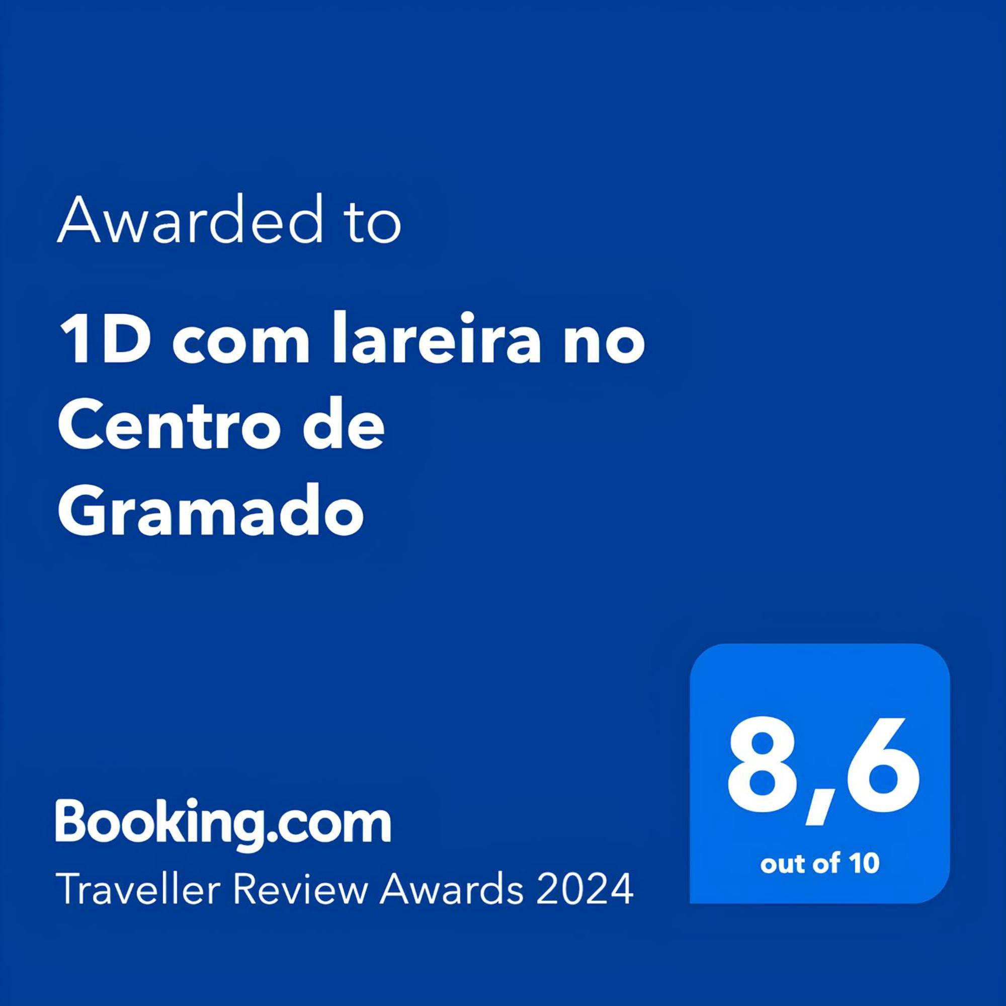 1D Com Lareira No Centro De Gramado Lägenhet Exteriör bild